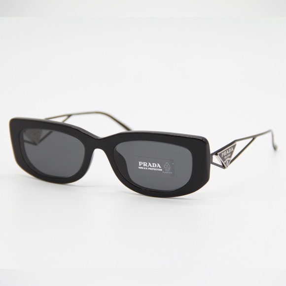 NEW PRADA PR14YS 1AB5S0 UNISEX BLACK EYEWEAR PR 14YS UNISEX SUNGLASSES SPR 14Y - Picture 4 of 15